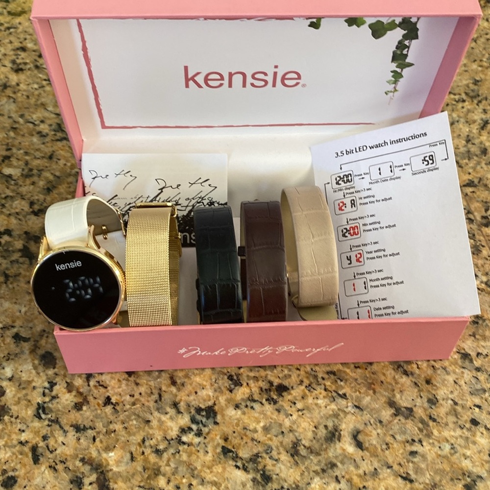 Kensie multi-band women’s digital watch - NIB